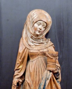 Statua raffigurante santa Marta. Sorella di Lazzaro Patrono di Casalinghe, domestiche, albergatori, osti, cuochi, cognate