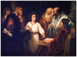 Recouvrement de Jésus au temple