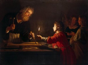 Enfance du Christ-Gerrit_van_Honthorst_-_Childhood_of_Christ_-_WGA11656