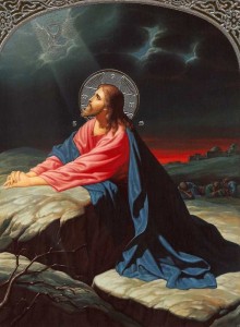 Jesus praying