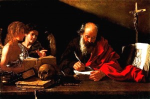 Saint Jérôme et deux anges. Cavarozzi (1617)