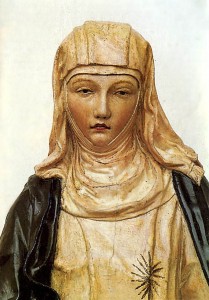 Sainte Catherine de Sienne Sculpture (détail) de Neroccio di Bartolomeo (1475)