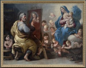 Saint Luc peignant la Vierge par Luca Giordano (17e)